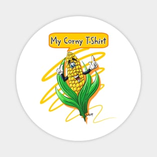 Corny Autumn Tshirt ver2 Halloween and Thanksgiving Gift Magnet